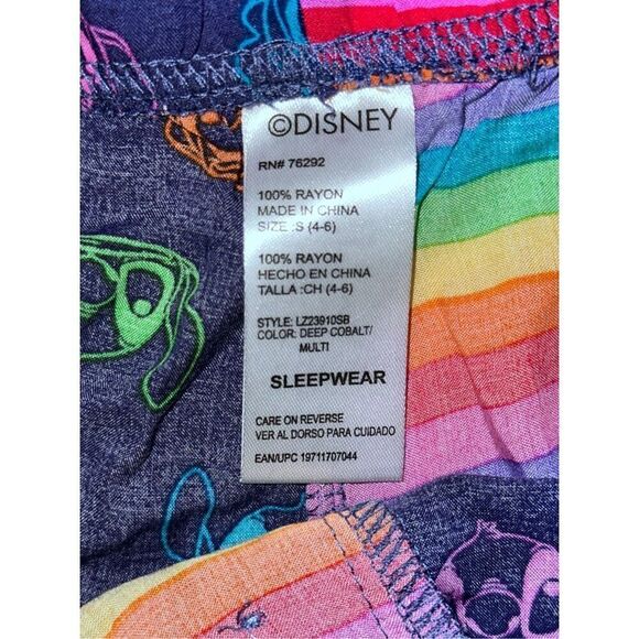 NICE Women's Disney Lilo and Stitch Pride Rainbow Silky Pajama Shorts Women's Pl - Picture 5 of 5